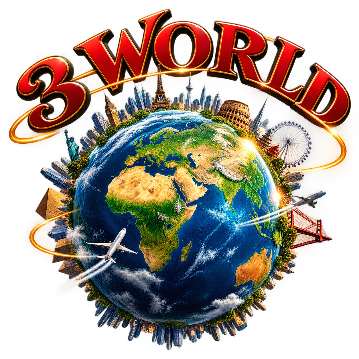 3-World Logo